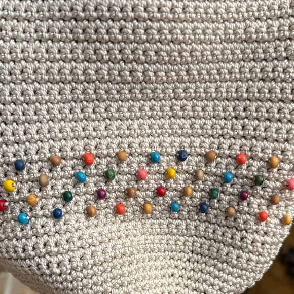 The Sak Sayulita Cream Crochet Crossbody Bag with Multicolor Beading - Picture 6 of 13